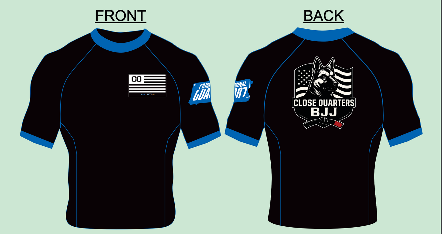 Close Quarters BJJ x Criminal Guard Rashguard (Presale)